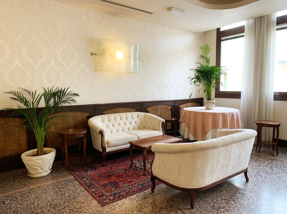 Sala interna di Villa Regina Margherita